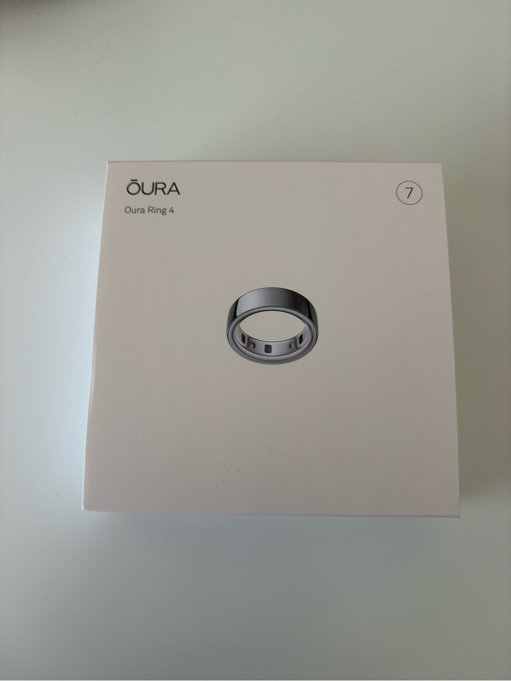 Oura Ring 4 Silver Box (Size 7)